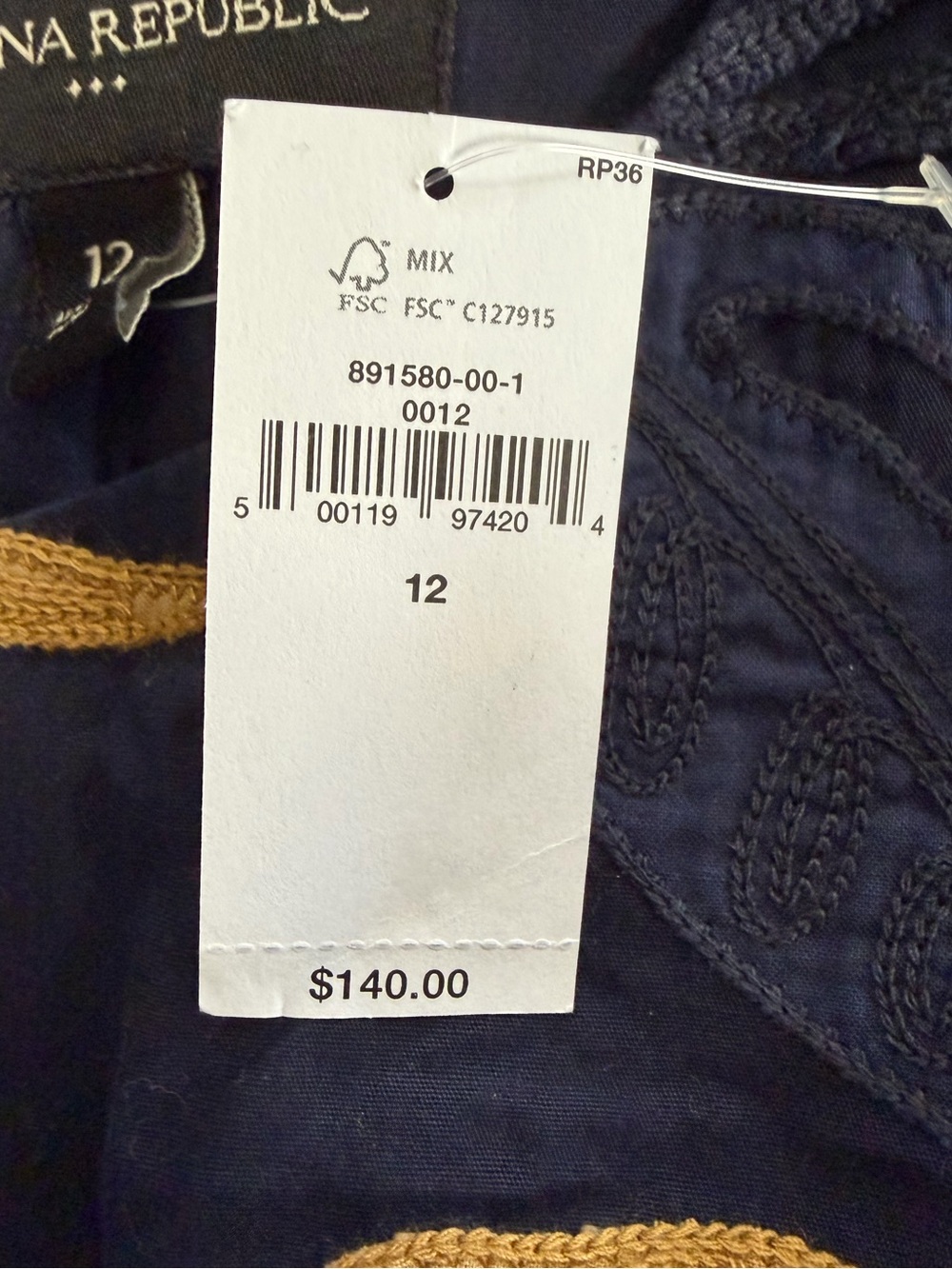 NWT Banana Republic Embroidered Poplin Mini Dress - Picture 11 of 14